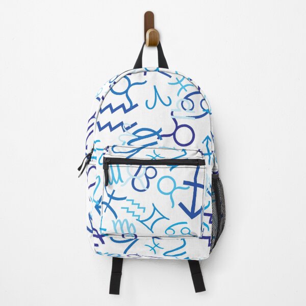 Item preview, blue seamless pattern with zodiac icons , vector illustration designed and sold by JAG2B.