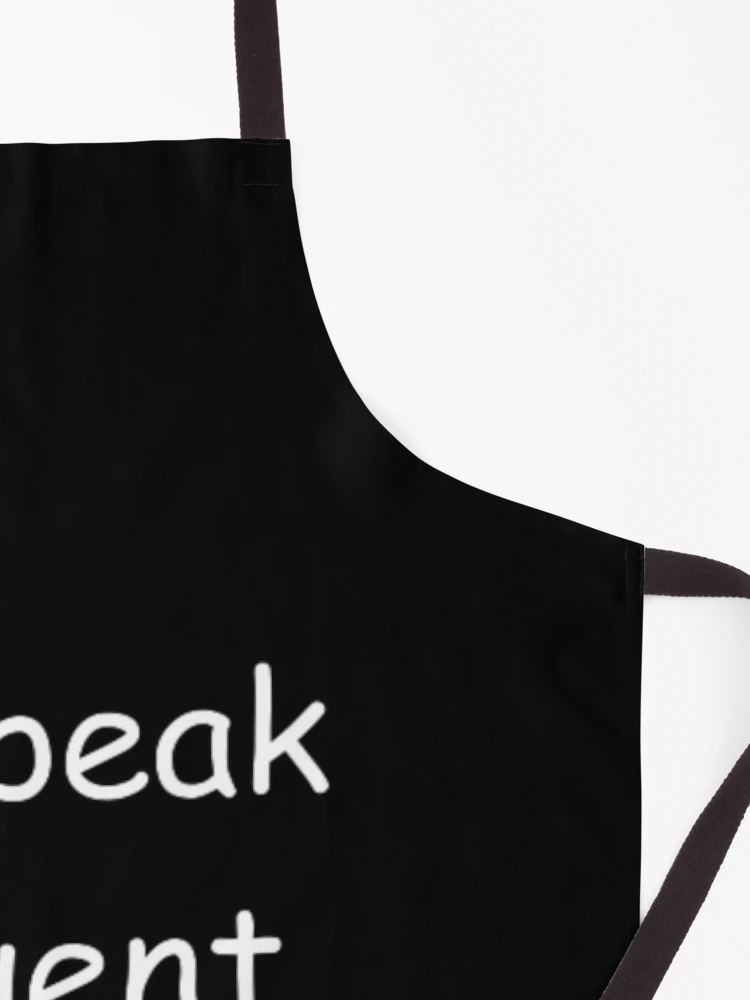 Thumbnail 3 of 6, Apron, I speak fluent JavaScript - programmer - developer designed and sold by TeePassion.