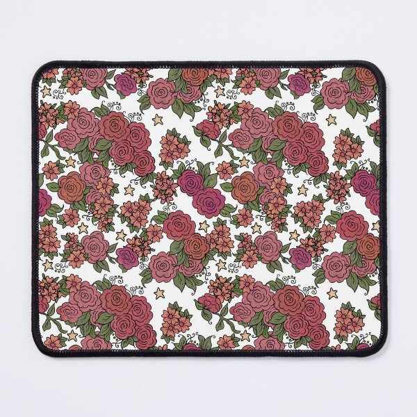 Item preview, Roses and Stars on White designed and sold by Kristi Duggins.