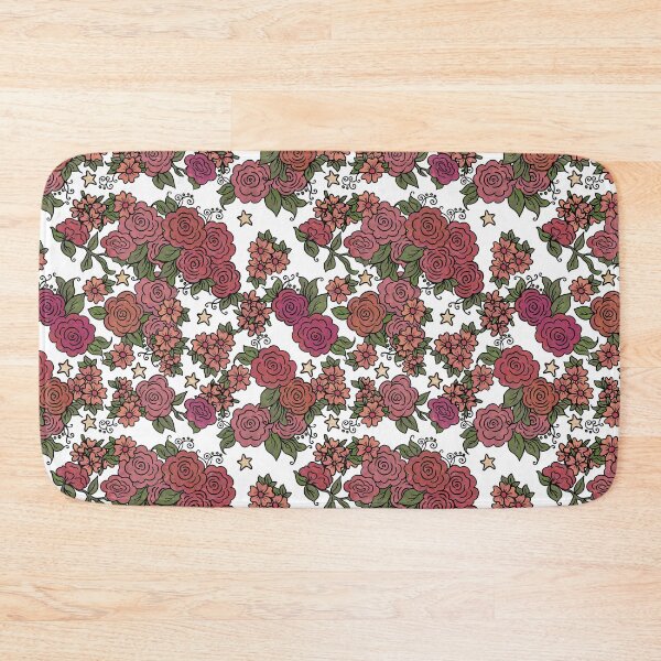 Item preview, Roses and Stars on White designed and sold by Kristi Duggins.