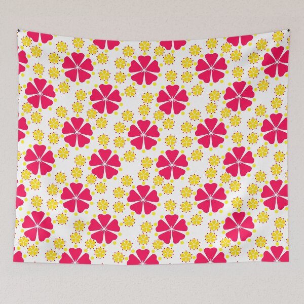 Artikelvorschau, Modernes rosa Blumen entworfen und verkauft von PatternTitan.