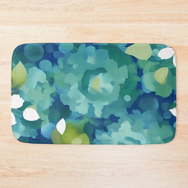 Item preview, Floral Impressions Teal Print designed and sold by ArtistsQuest.