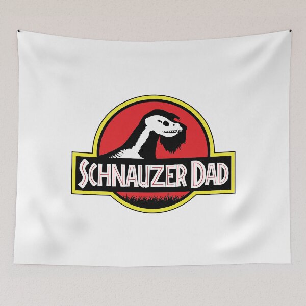 Item preview, (For Bright Background) Jurassic Giant Schnauzer Dad designed and sold by More Cute Dogs.
