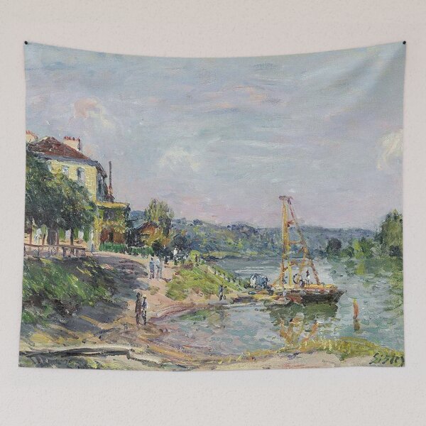 Item preview, Le Petit Bougival by Alfred Sisley designed and sold by tomorrowsart.