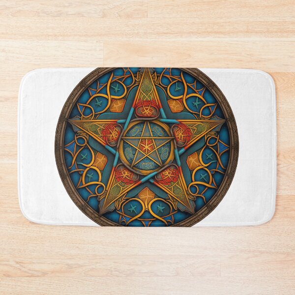 Item preview, double pentacle designed and sold by OdiseoMandalas.