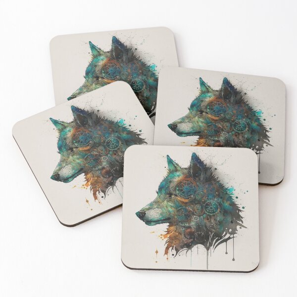 Item preview, Steampunk Animals - Mechanical Wolves designed and sold by MindAsylum.