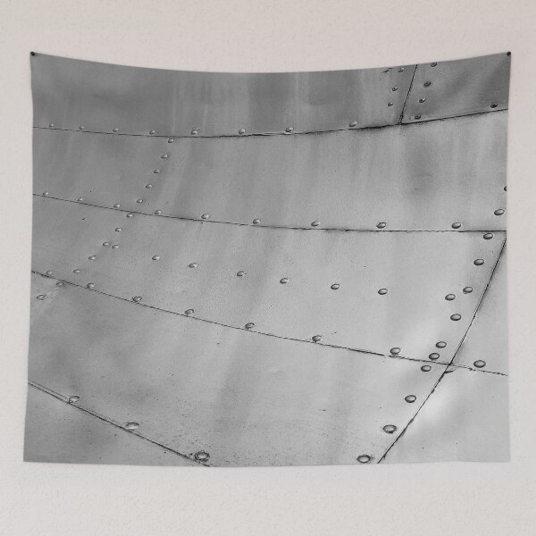 Item preview, Weathered Aircraft Skin Aluminium Abstract designed and sold by Londonimages.