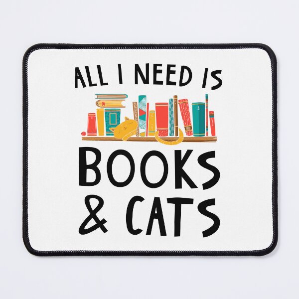 Item preview, All I Need Is Books & Cats designed and sold by SunsetGloww.