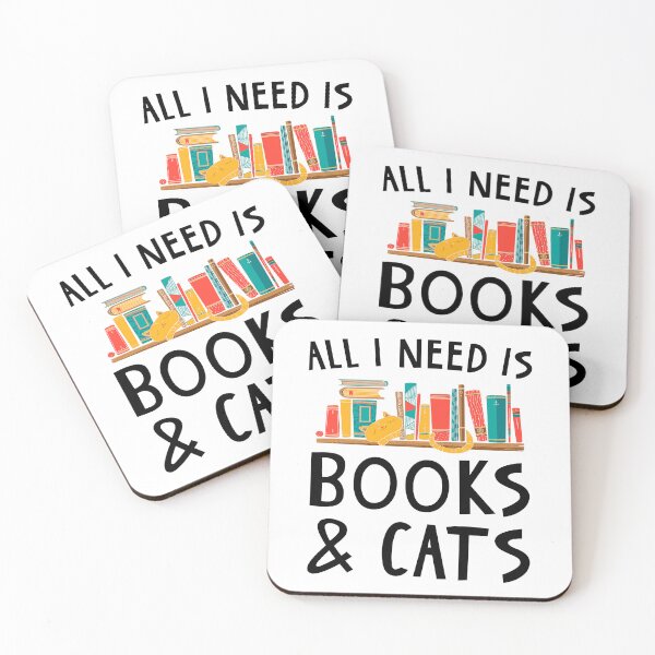 Item preview, All I Need Is Books & Cats designed and sold by SunsetGloww.