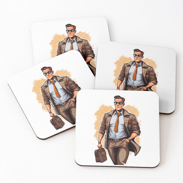Item preview, Cool Cartoon Elegant Salesman designed and sold by Piotrek0001.