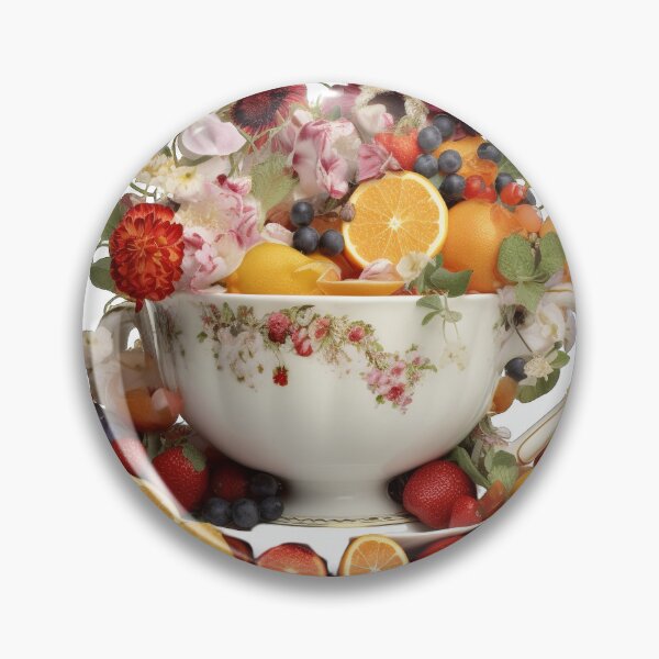 Item preview, Giant Tea cup of fruits and flowers, isolated PNG 22 designed and sold by jetaiart.