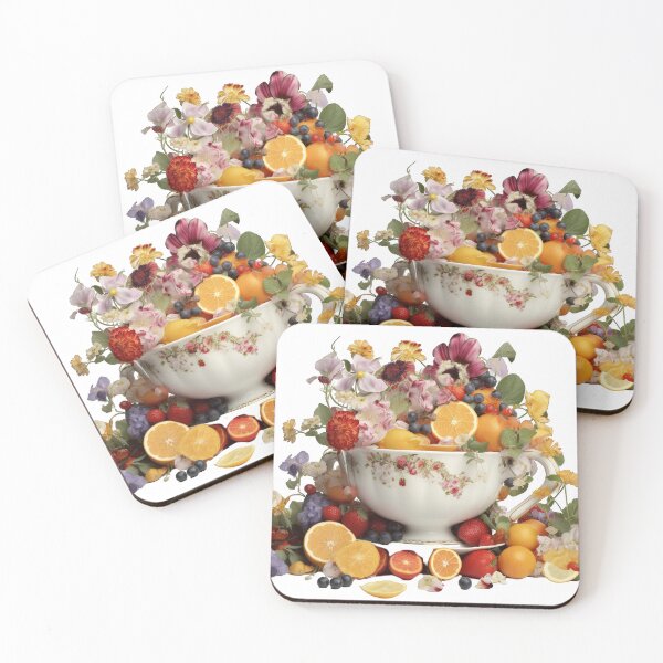 Item preview, Giant Tea cup of fruits and flowers, isolated PNG 22 designed and sold by jetaiart.