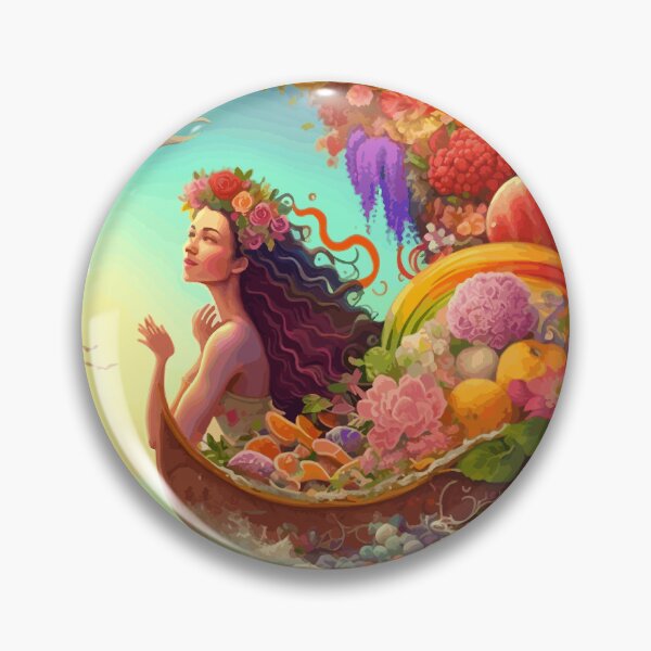 Item preview, Mermaid in flower boat gift designed and sold by TeeArtistry.