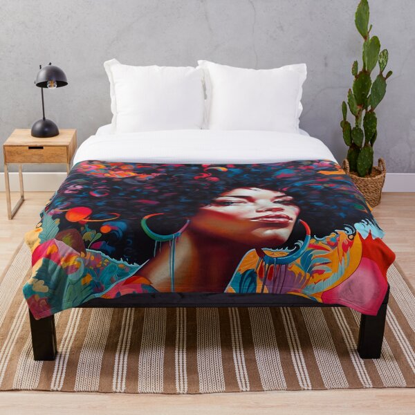 Item preview, Colorful Black Woman Portrait designed and sold by VictorSchell.