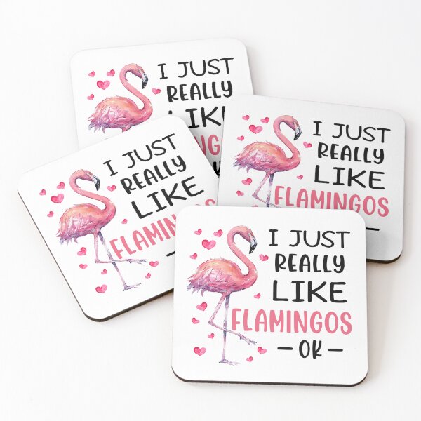 Item preview, I Just Really Like Flamingos Ok designed and sold by SunsetGloww.