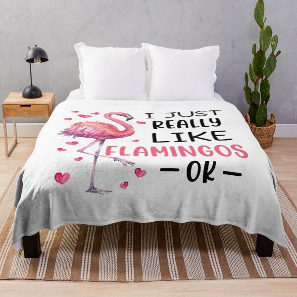 Item preview, I Just Really Like Flamingos Ok designed and sold by SunsetGloww.