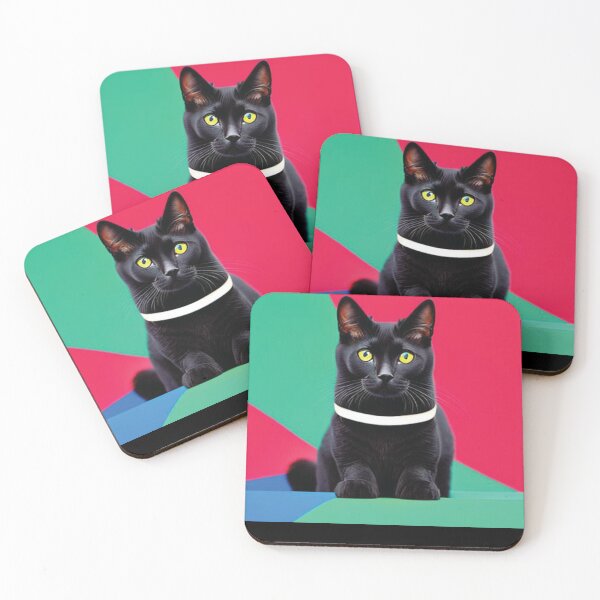 Item preview,  cat daddy black cat vintage eighties style cat retro designed and sold by Batiz.