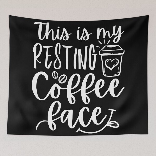 Item preview, This Is My Resting Coffee Face, Funny, Doodle, Coffee Lover designed and sold by Mimielitas-Shop.