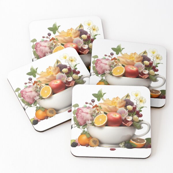 Item preview, Giant Tea cup of fruits and flowers, isolated PNG 23 designed and sold by jetaiart.