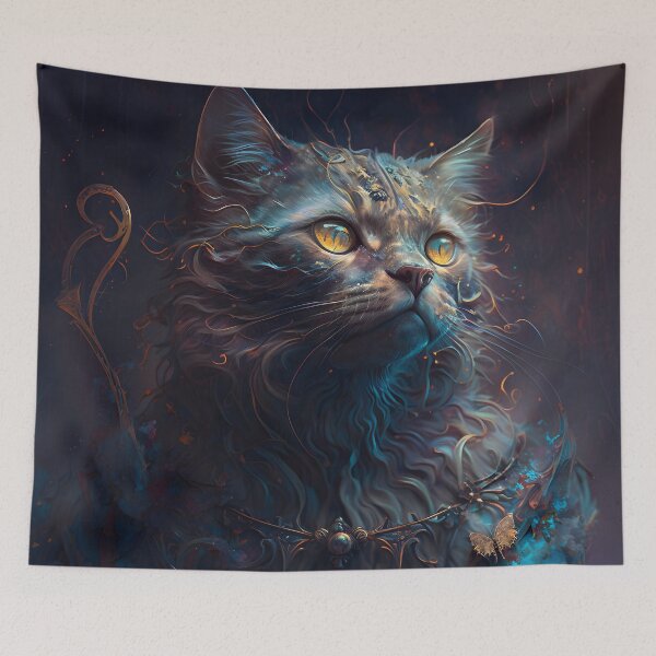 Item preview, Fantasy Cat art #13 designed and sold by YourMajestyLuna.