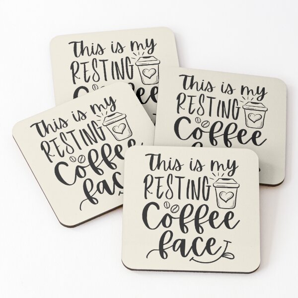 Item preview, This Is My Resting Coffee Face, Funny, Doodle, Coffee Lover designed and sold by Mimielitas-Shop.