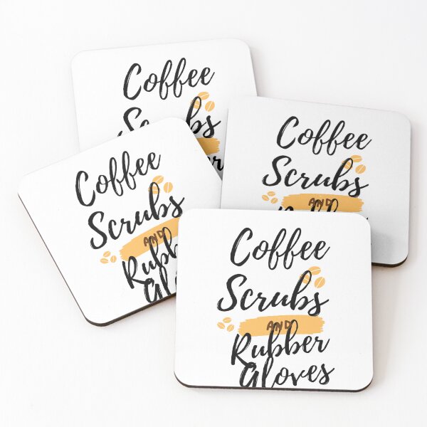Item preview, Coffee Scrubs And Rubber Gloves Medical Nurse designed and sold by Haleem11.