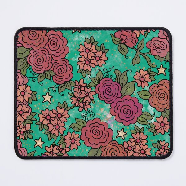 Item preview, Roses and Stars on Green designed and sold by Kristi Duggins.