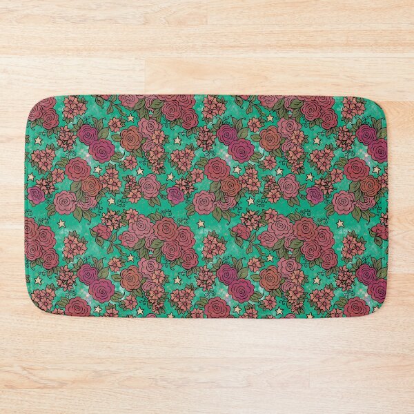 Item preview, Roses and Stars on Green designed and sold by Kristi Duggins.