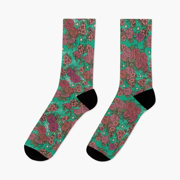Item preview, Roses and Stars on Green designed and sold by Kristi Duggins.