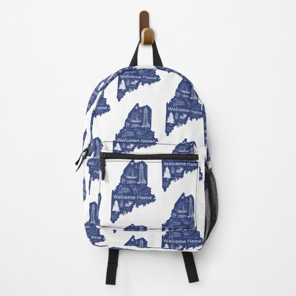 Item preview, Maine, WELCOME HOME - Blue Iconic designed and sold by TwoSmallPtatoes.