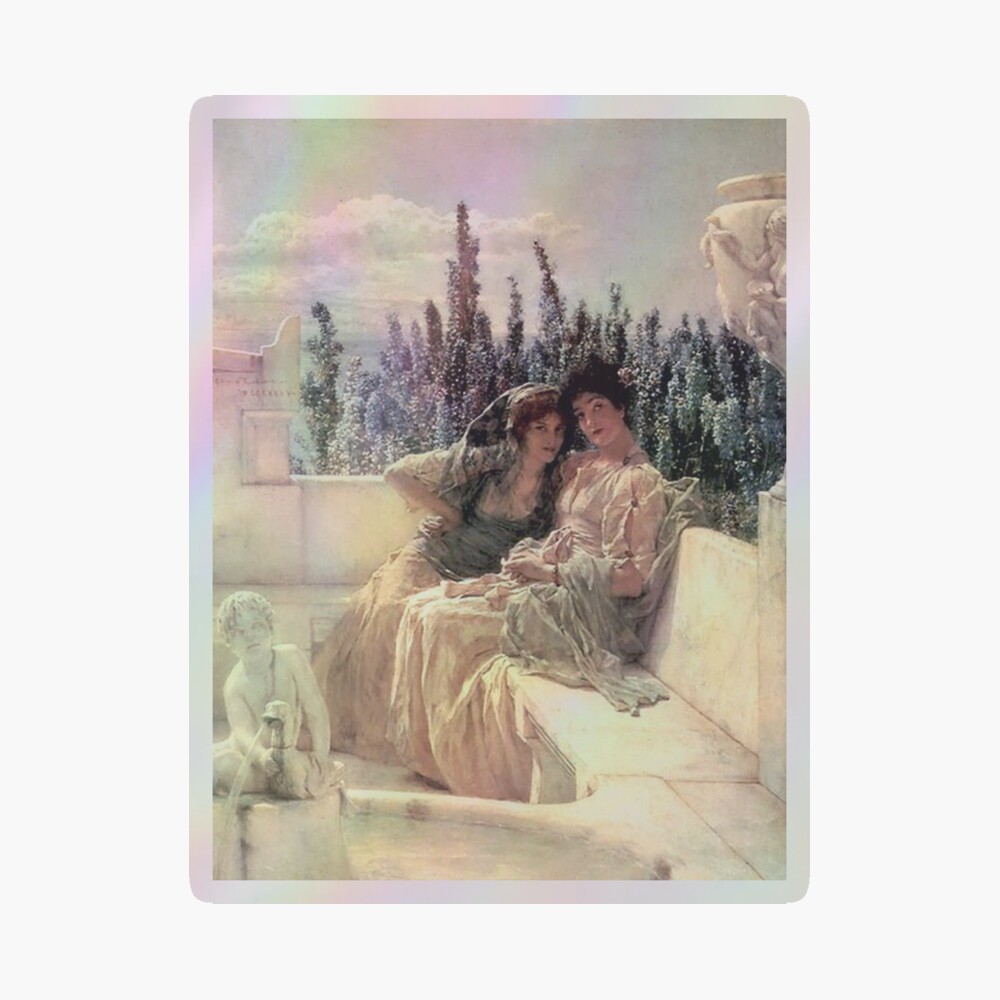 S-M-L-XL cheapest Custom Ceramic Women Painting Tile Mural. Whispering Noon By Lawrence Alma-Tadema