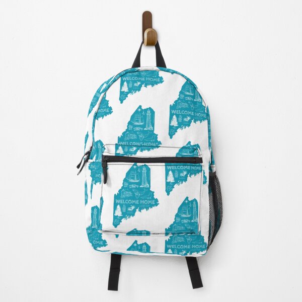 Item preview, Maine, WELCOME HOME - Teal Iconic designed and sold by TwoSmallPtatoes.