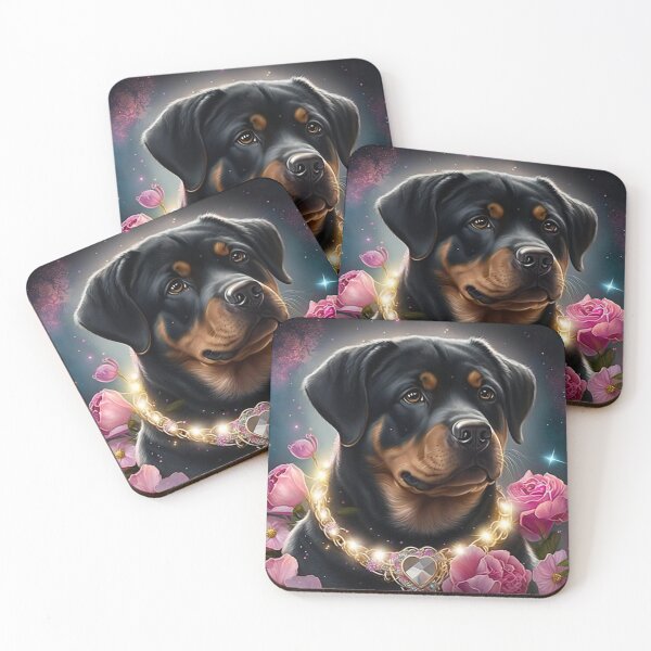 Aperçu de l'œuvre Rottweiler vibrant créée et vendue par Nocturne  Paws.