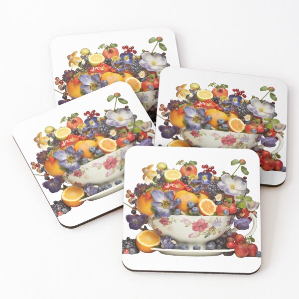 Item preview, Giant Tea cup of fruits and flowers, isolated PNG 25 designed and sold by jetaiart.