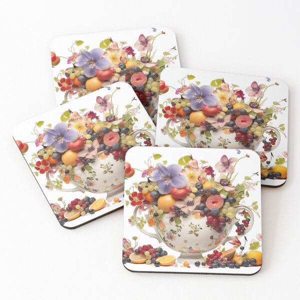 Item preview, Giant Tea cup of fruits and flowers, isolated PNG 26 designed and sold by jetaiart.