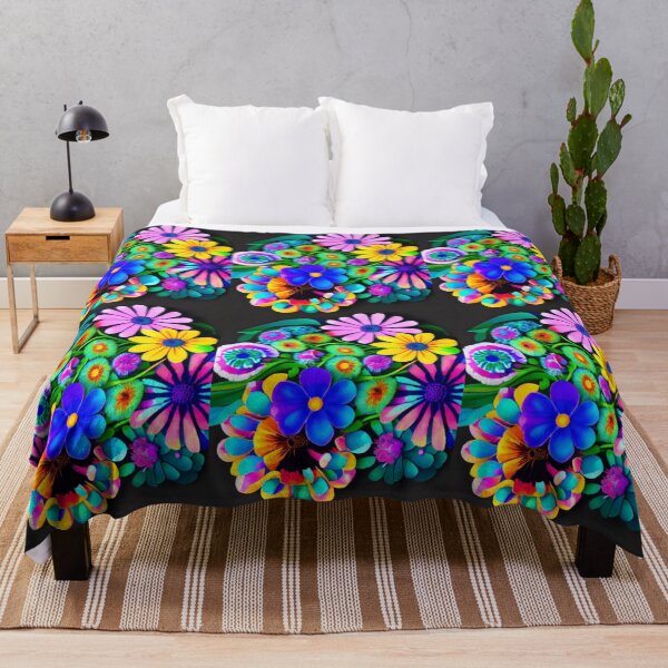 Item preview, Abstract Flower, Trippy Design, Abstract Fractal Flowers, not a lot going on at the moment, vibrant floral, bright colors, 3D art, best selling phone cases, psychedelic art, retro, modern art designed and sold by CapturedByeJ.