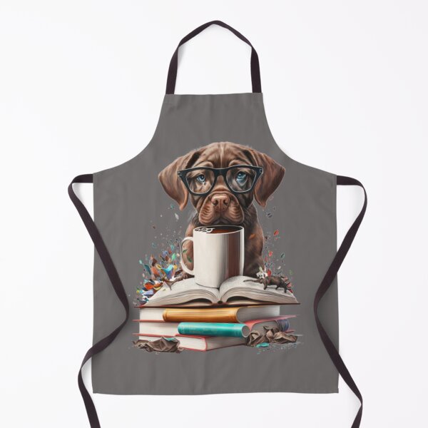 Item preview, BOOKS, DOG AND COFFEE, reading time designed and sold by CRAZY&ART.