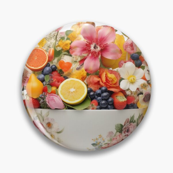 Item preview, Giant Tea cup of fruits and flowers, isolated PNG 28 designed and sold by jetaiart.