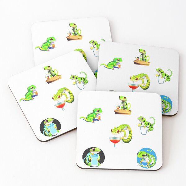 Item preview, Gecko Having a Drink designed and sold by HanaiPrint.
