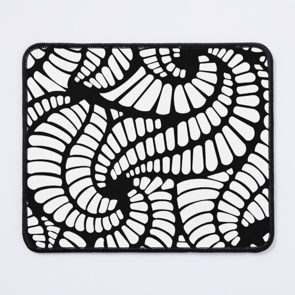 Item preview, White on black swirl pattern  designed and sold by Becstrates.
