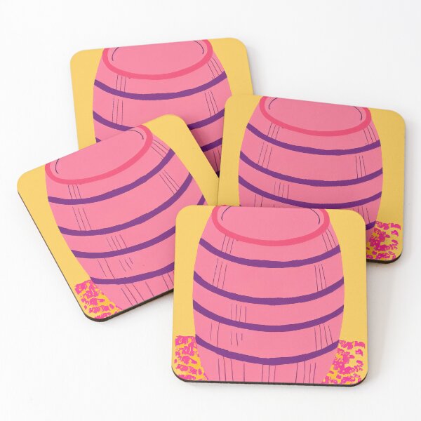 Item preview, Aroma of Bourbon Pink and Purple Barrels Retro Poster designed and sold by PinkNomad.