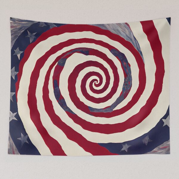 Item preview, Abstract Swirled American Flag designed and sold by Zissou92.