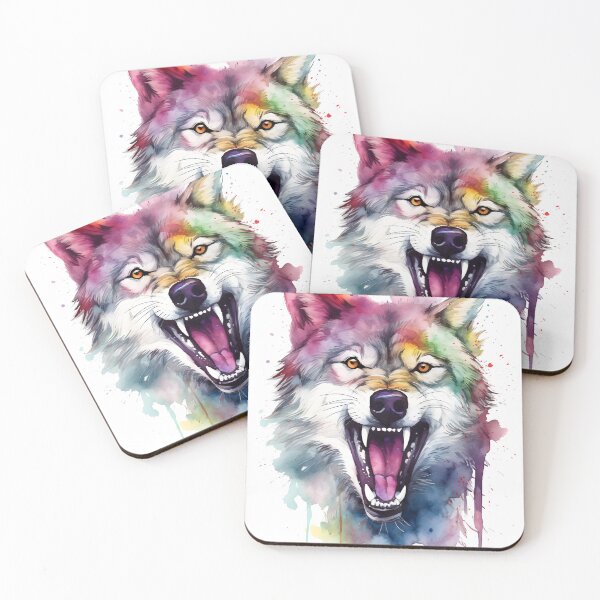 Item preview, Hage Wolf Art | Colorful Wolf | Wolf Lover designed and sold by henrique37.