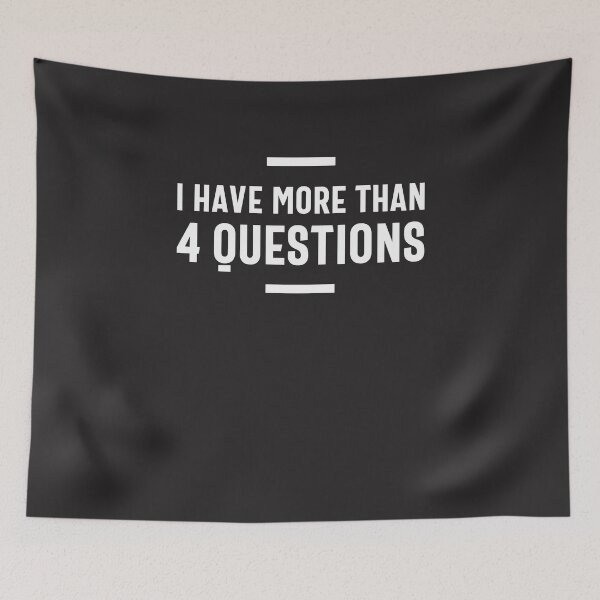 Item preview, I Have More Than Four Questions designed and sold by cidolopez.