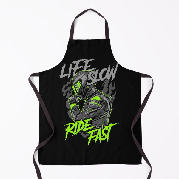 Item preview, Life Slow Ride Fast Typography Race Rider designed and sold by halleinstyle.