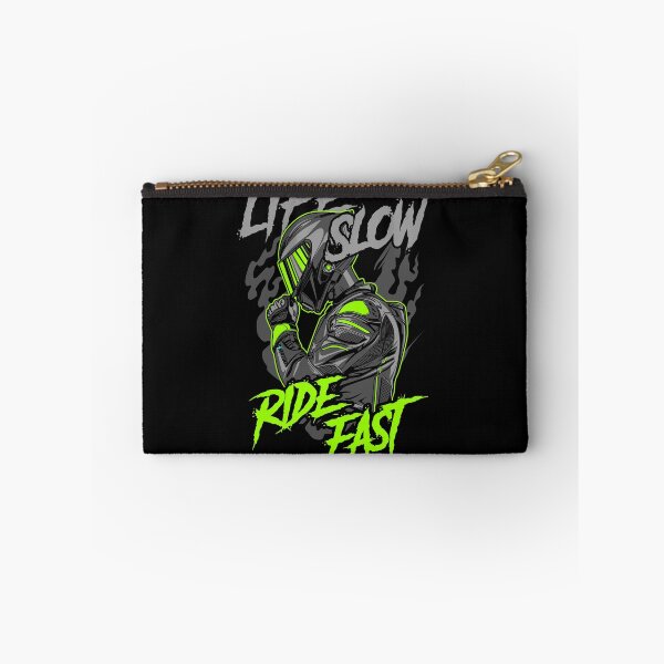 Item preview, Life Slow Ride Fast Typography Race Rider designed and sold by halleinstyle.