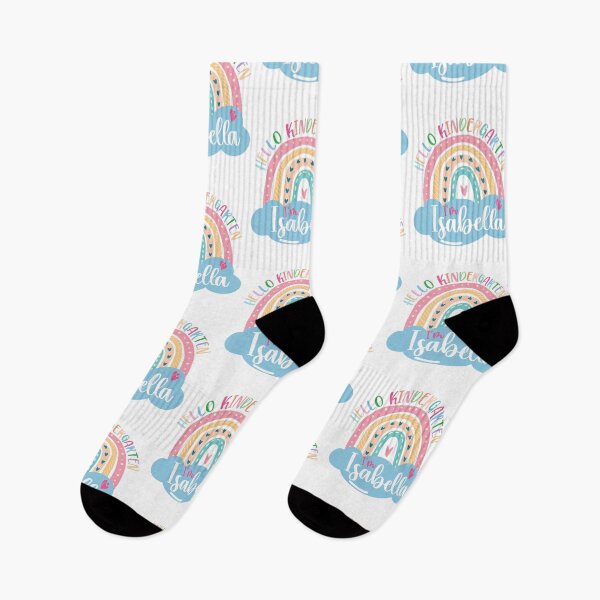 Item preview, Hello Kindergarten I'm Isabella - Cute Name Of Baby With A Cute Rainbow Design designed and sold by pretty4u.