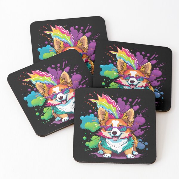 Item preview, Colorful Kawaii Gangsta Corgi designed and sold by Leonardo Palumbo.