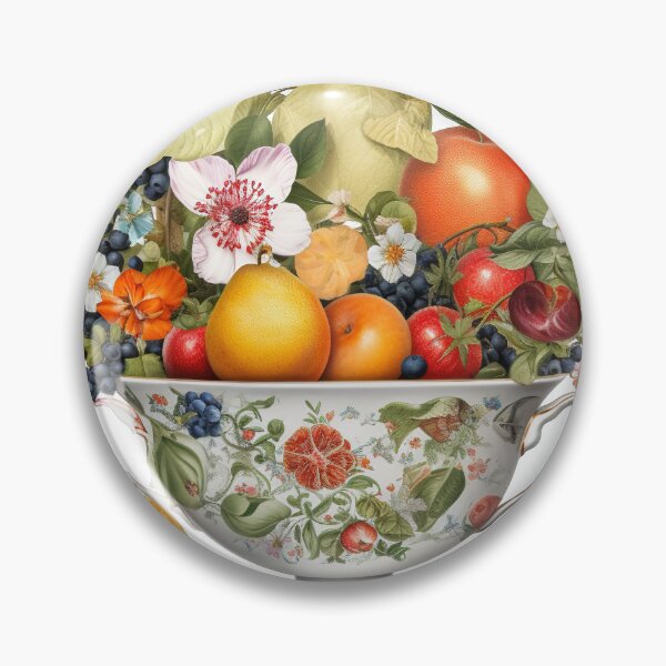 Item preview, Giant Tea cup of fruits and flowers, isolated PNG 29 designed and sold by jetaiart.