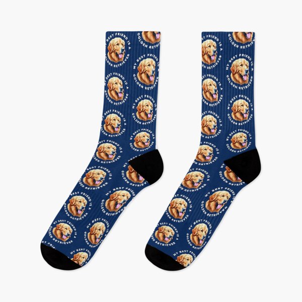 Item preview, Smiling Golden Retriever with the words "My Best Friend is a Golden Retriever" designed and sold by LindaCooke.